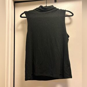 Express Black Sleeveless Turtleneck